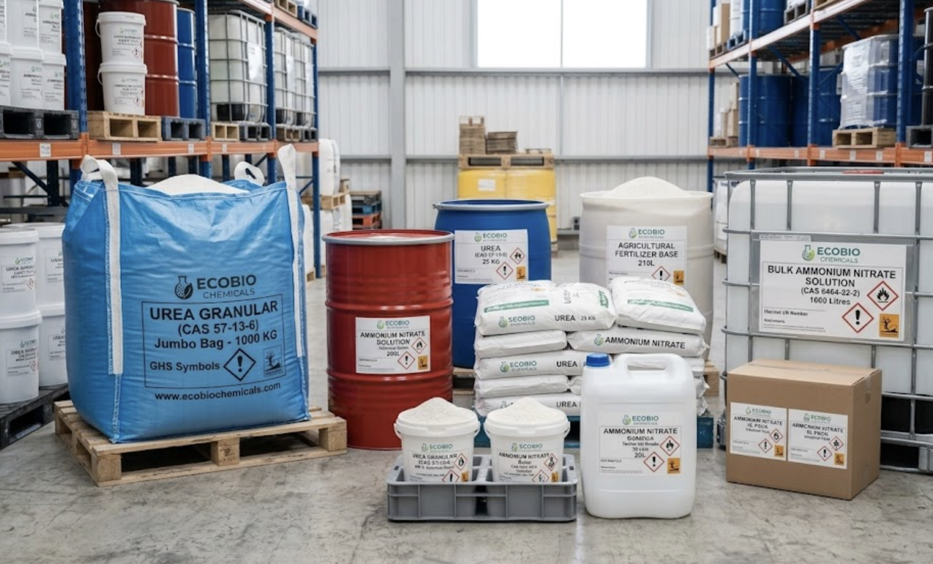 Urea 46% Nitrogen and Ammonium Nitrate bulk supplier near me
