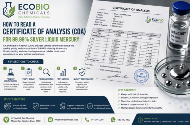 mercury COA analysis