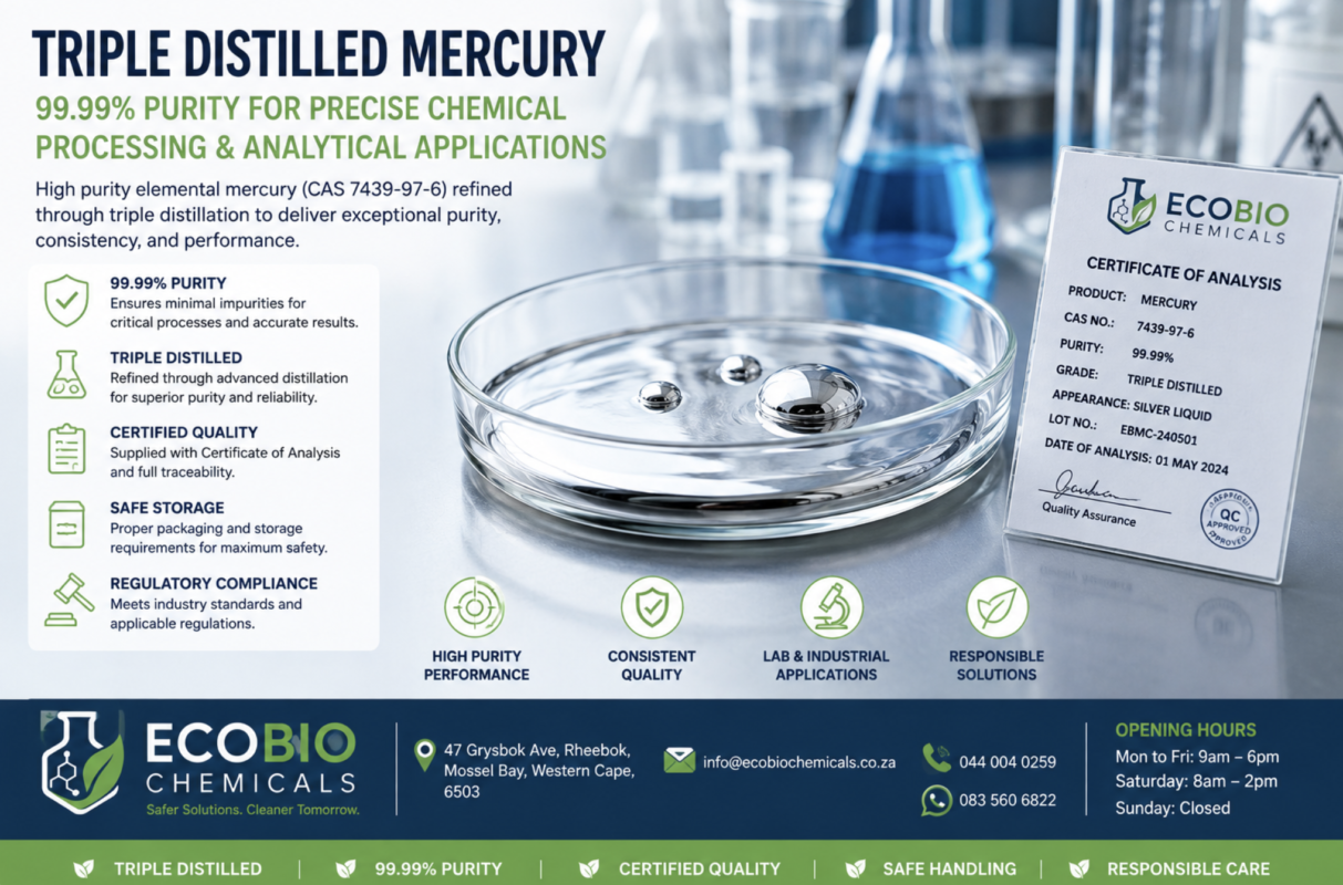 triple distilled mercury